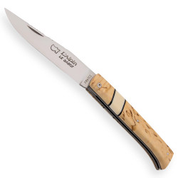 Couteau Alpin en Bouleau de Finlande et Insert en Phacochère