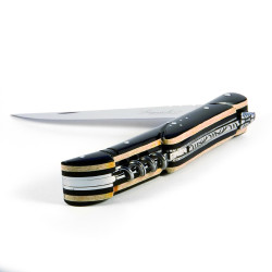 Laguiole knife Ecology Bicolour handle with corkscrew