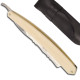Historic Straight Razor 6/8 Bone handled - Forged decorated on the back of the blade - Image 376