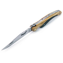 Laguiole bird knife with ebony and olive wood handle