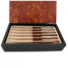 Coffret de 6 couteaux Thiers en plexiglass nacré marron