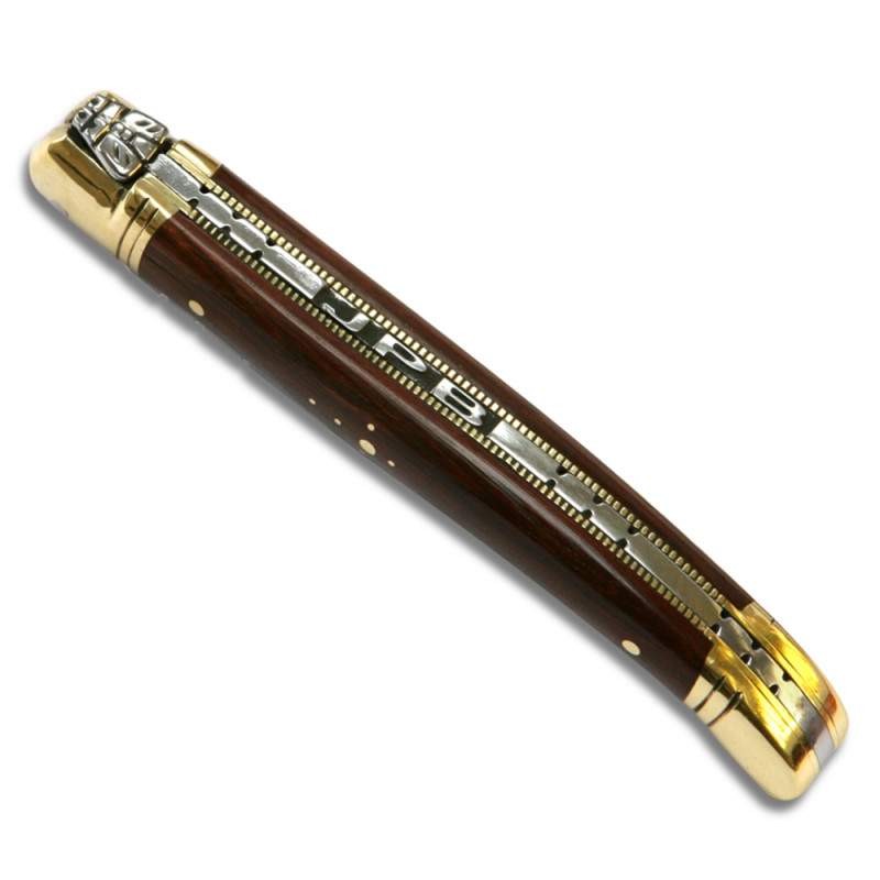laguiole knife personalized with initials on the spring