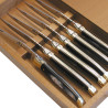 Laguiole steak knives black horn handle