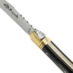 Laguiole steak knives black horn handle