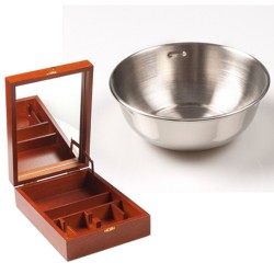 Coffret de rasage pour rasoirs mécaniques Livré avec un bol à raser