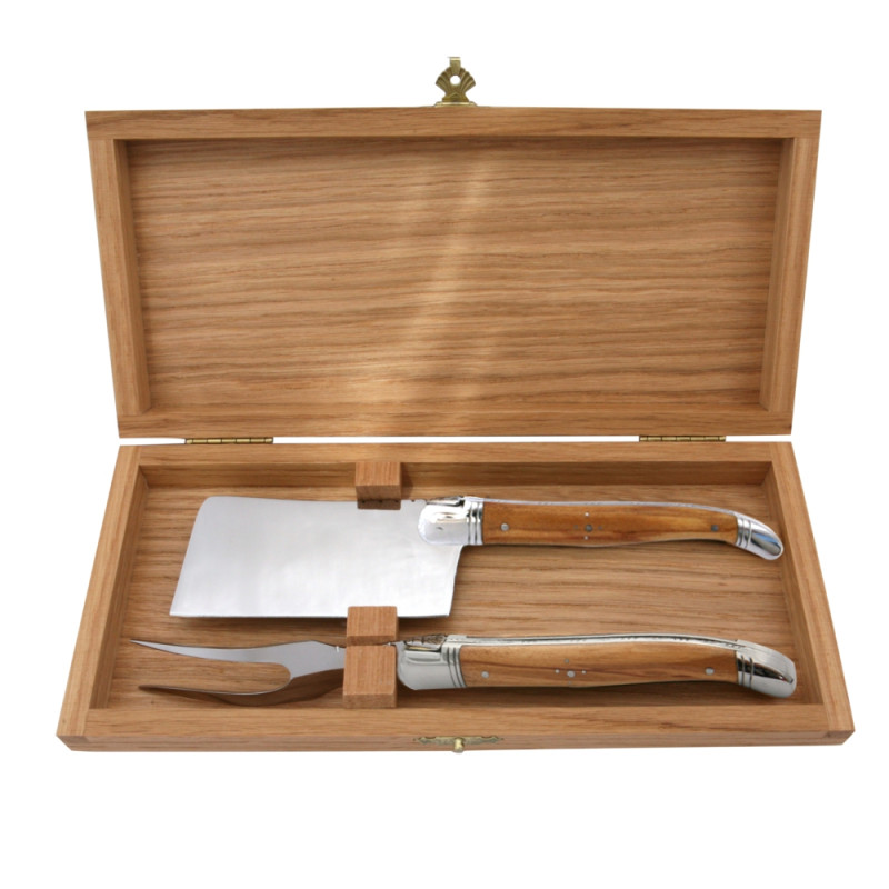 カトラリー(スプーン等) laguiole Cheese knife set Horn Handle Laguiole Cheese Set Zebu horn tip handle | Set of 3 knives