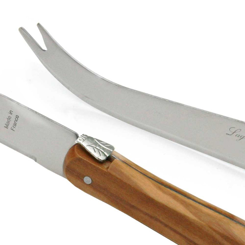 Couteau à Fromage La Fourmi - Lame 10 Cm Inox, Manche En Bois D'olivier - Neuf Pour Plateau De Fromages