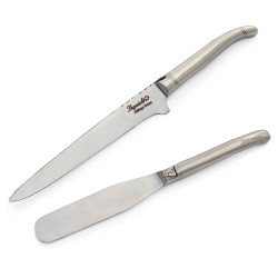 Prestige range Laguiole Foie gras server sandblaster finish