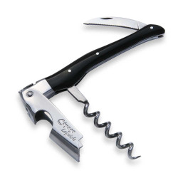 Wine opener Laguiole with black horn handle