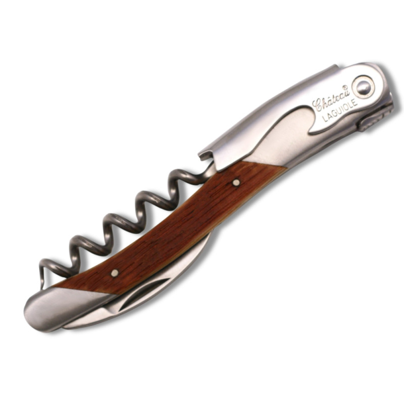 Wine opener château-laguiole grand cru barrel wood handle Iforge