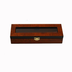 Coffret en loupe d'Ormeau pour 2 rasoirs droits