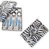 Box of 6 blue ABS Laguiole soup spoons