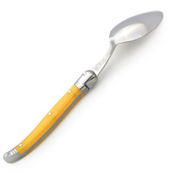Coffret de  6 cuillères à soupe Laguiole ABS de couleur jaune