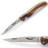 Laguiole bird knife olive violet wood with leather case