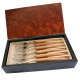 Set 6 Thiers forks - Olive wood handle - Image 485