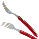 Set 6 Thiers Forks - coloured Plexiglas handles - Image 488
