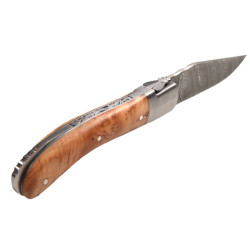 Laguiole sport juniperus handle damascus blade