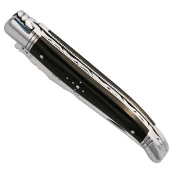 Laguiole en bois d’ébène + aiguiseur + plumier