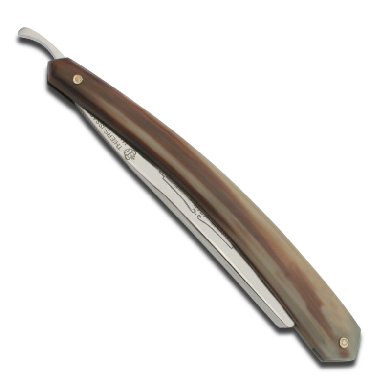Buffalo straight razor in light horn - laguiole knives Iforge