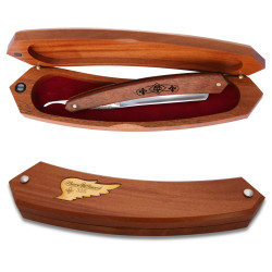 11/16 Razor Crownsilwing Cuban mahogany handles