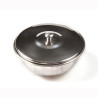 Stainless steel shaving bowl with cover