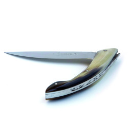 Couteau Monnerie avec manche en pointe de corne blonde