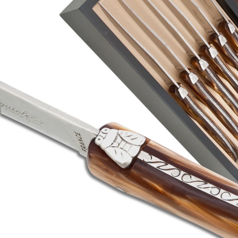 Coffret couteau steack x3 céramique LAGUIOLE : le coffret à Prix Carrefour
