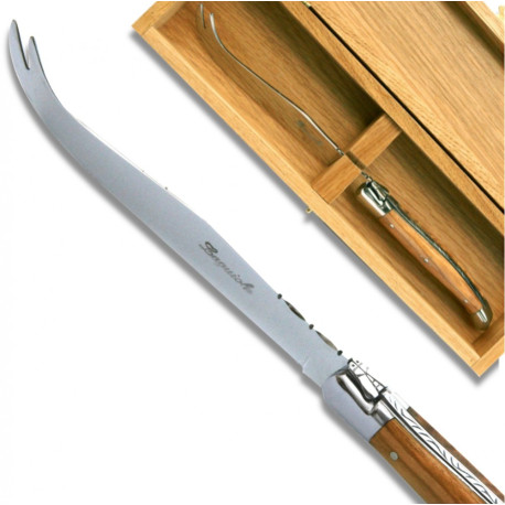 Couteau à fromage, manche en bois d’olivier - Image 632
