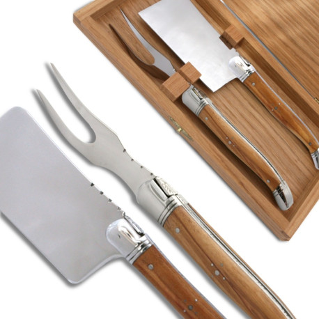 Laguiole Cheese knife set Olive wood Handle - Image 651