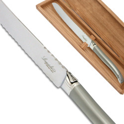 Couteau à pain Laguiole Prestige Inox Finition Sablée