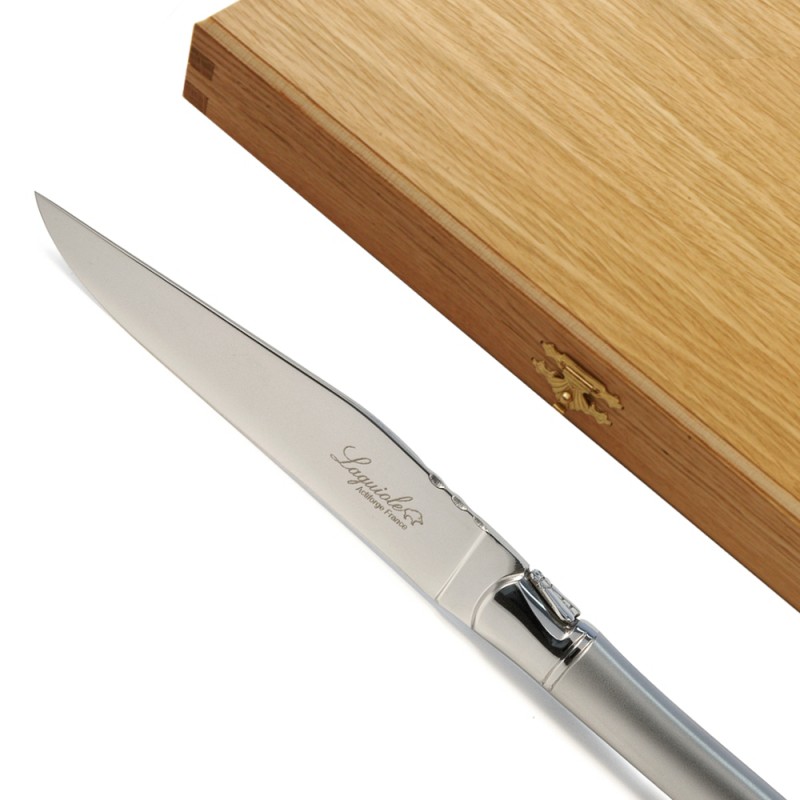 Prestige Range Laguiole Fruit Knives Sandblasted Finish