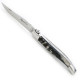 Heraldic lily Laguiole knife with full ram horn handle - Image 853