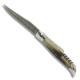Blond Horn tip Laguiole knife with Damascus blade, with corkscrew - Image 916