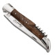 Laguiole knife with stabilized Walnut handle, corkscrew - Image 933