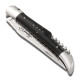 Ebony Wood Laguiole knife, spring and plates fileworked, with corkscrew - Image 936
