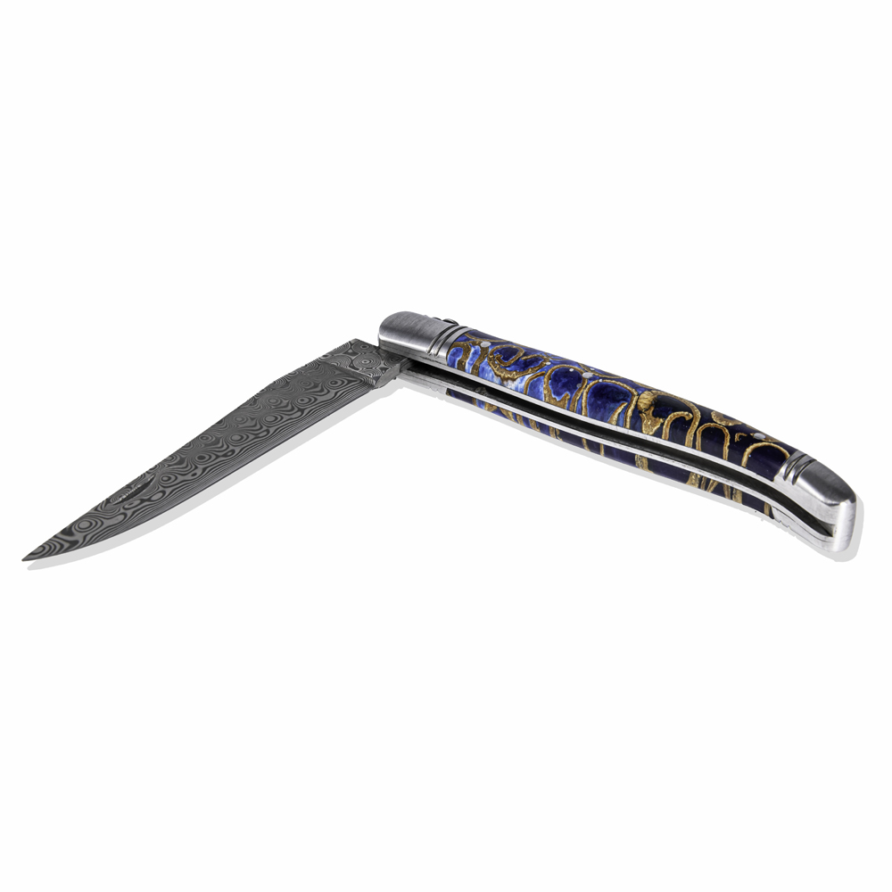 Couteau laguiole oiseau graffiti acrylique