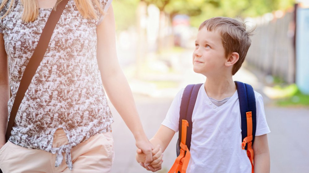 maman avec son fils