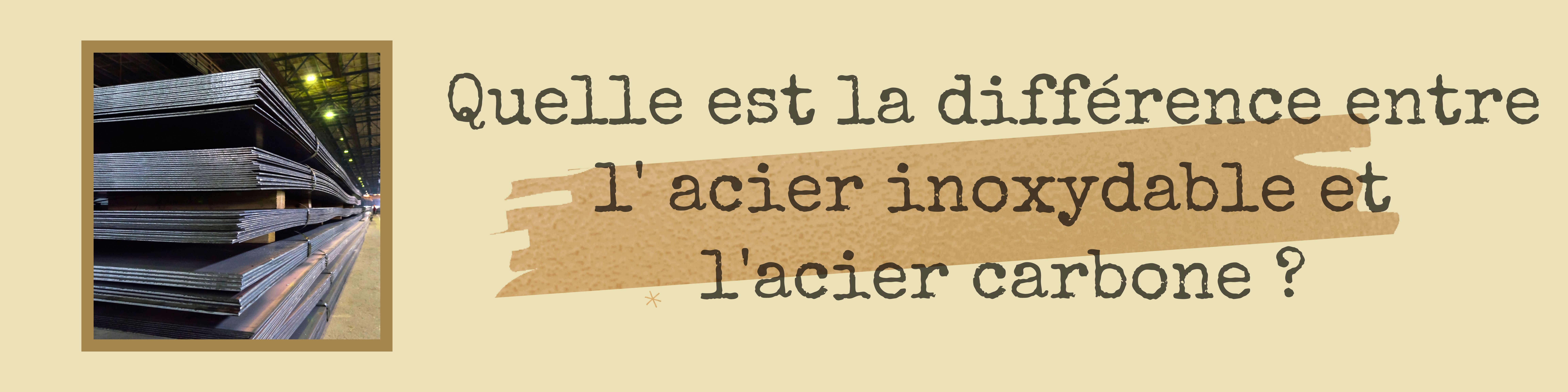 quelle est la différence entre lame acier inoxydable et lame carbone